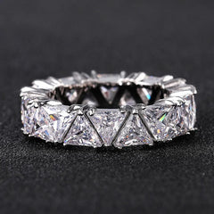 Mirage Triangular Rhinestone Ring