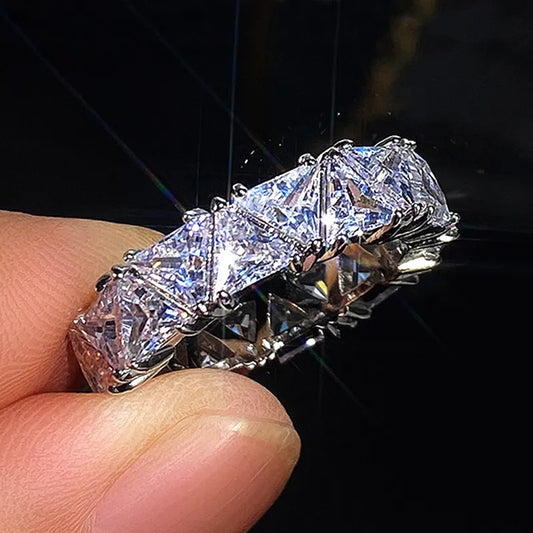 Mirage Triangular Rhinestone Ring