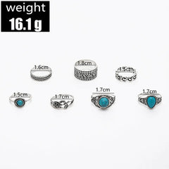 Mirage Turquoise Rings Set