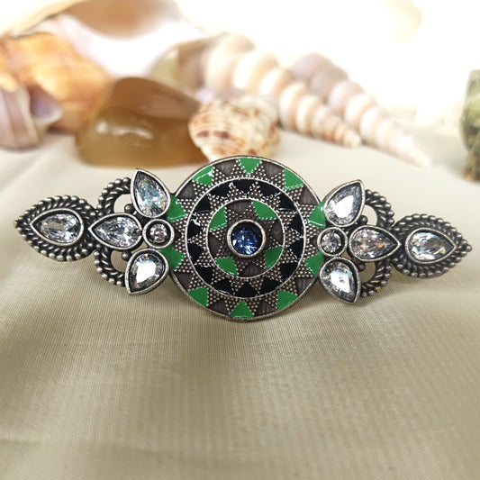 Mirage Silver Plated Stones Embellished Ring