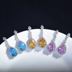 Mirage -  Beautiful Stylish American Dimond Pendent Earring Set .