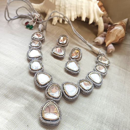 Radiant Gold-Plated Stone-Studded Jewelry Set