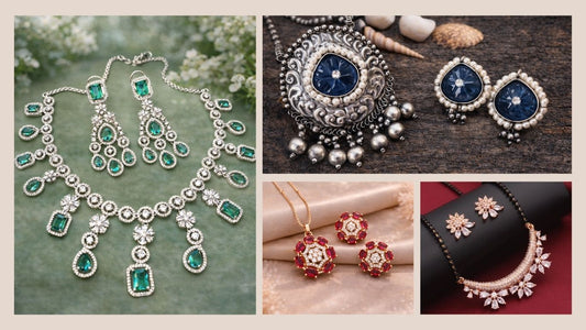 Necklace AD , Mangal sutra , Oxidizes sets  _-_The_Mirage_Fashion