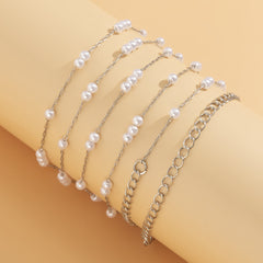 Pearl Round Bead Chain Single-layer Waist Chain