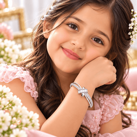 Little Starry Grace Kids Bracelet | diamond kids bracelet for girls  | The Mirage Fashion