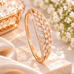 Rose Gold Crystal Kids Bracelet for Girls | Diamond kids bracelet for girls| The Mirage Fashion