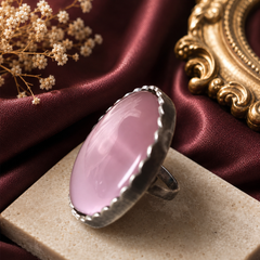 Round Colour Stone Statement Ring for Women | The Mirage Fashion
