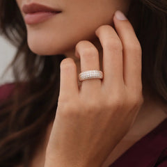 Mirage - Diamond-Look Sparkling CZ Adjustable Ring for Women